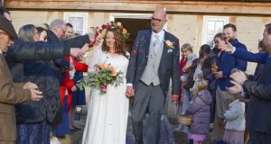 Johannes "Jojo" Tapken heiratet seine Jenny in Großenbrode. Foto: Kreller