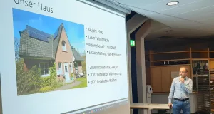 Drei Bürger berichteten detail- und kenntnisreich von ihrem Weg zur Wärmepumpe. Foto: Stadt Buchholz