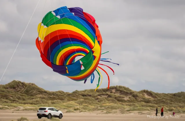 Eine Drachen-Turbine von Frank Hoffmann. Foto: Meuche/Stadt Buchholz