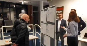 An Stellwänden konnten die Teilnehmer ihre Erfahrungen mit dem Klimawandel niederschreiben. Foto: Stadt Buchholz