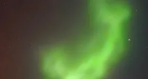 Buchholz-aktuell.de Leser Felix machte dieses besondere Foto von den Polarlichtern in Buchholz. Foto: Privat