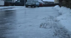 Glatteis. Foto: Symbolbild