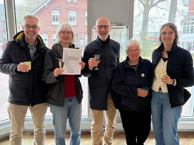 Freuen sich auf den Start des Mitmach-Büros: Frerk Meyer, Christa Nöbl, Michael Riedel, Ulla Wegermann und Marion Ellenberger. Foto: ein Freuen sich auf den Start des Mitmach-Büros: Frerk Meyer, Christa Nöbl, Michael Riedel, Ulla Wegermann und Marion Ellenberger. Foto: ein